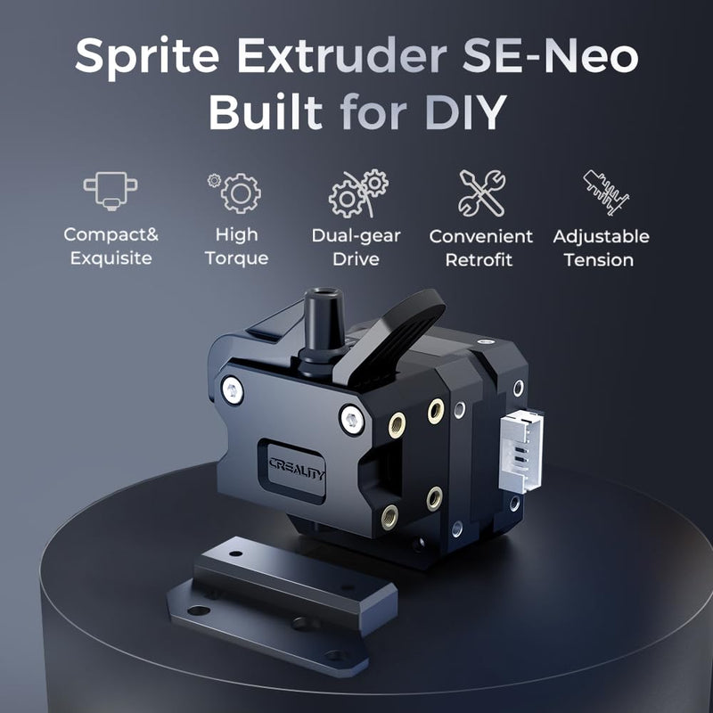 [Australia - AusPower] - Official Creality Sprite Direct Drive SE Neo Kit for Ender 3 Neo Series, 3D Printers Extruder Upgrades Kit with Dual Gear, High Torque for Ender 3 Neo/Ender 3 V2 Neo/Ender 3 Max Neo/Ender 2 Pro Sprite Extruder SE-Neo 