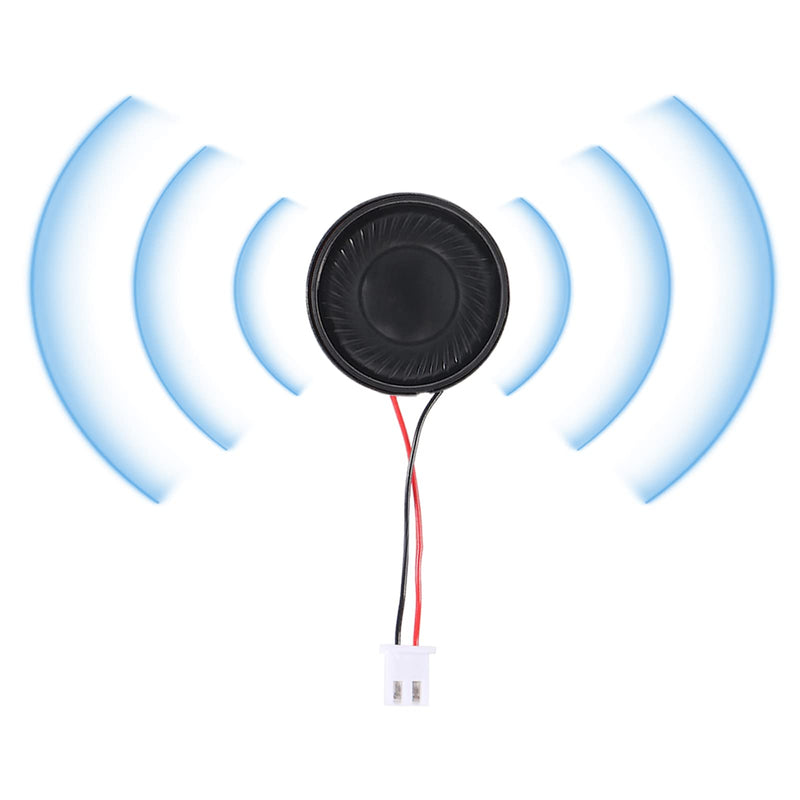 [Australia - AusPower] - 6Pcs 8 Ohm 2W Speaker 8ohm Round 28mm Loud Speakers Compatible with Small Loudspeaker Audio MP3 MP4 Player Speaker 2Pin - Black 6Pcs 8 Ohm 2W withTerminal 