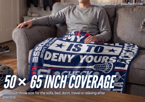 InnoBeta Lacrosse Gifts for Boys, Lacrosse Blanket 50 x 65 Inch