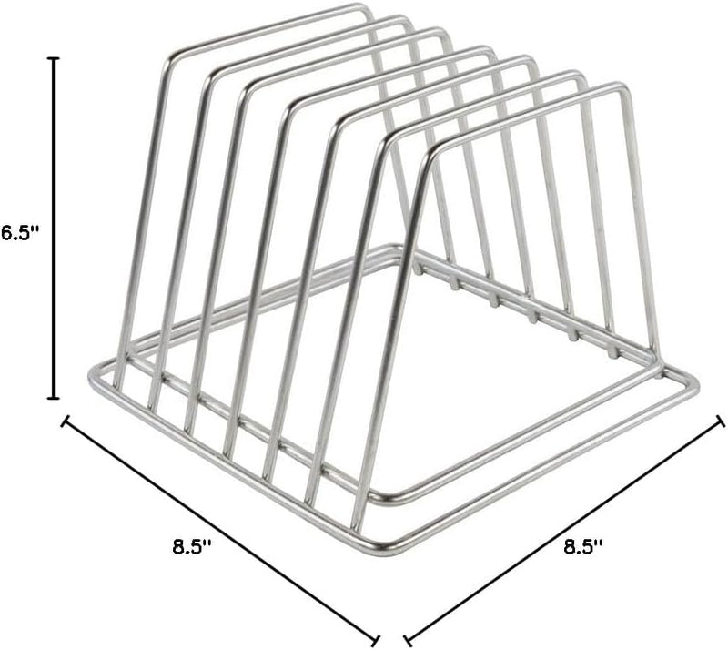 Stainless Steel Cutting Board Rack, Holds 6X 3/4" Wide Boards, NSF Approved 6 Slot 3/4" Width