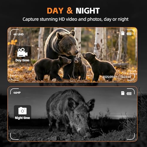 Night Vision Goggles, 4K HD Night Vision Binoculars with 7X Digital Zoom, 3'' HD Screen & Rechargeable Battery for Camping & Security, with 32GB TF Card for Photos and Videos, Gifts for Men Him Dad