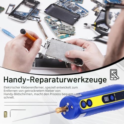 Electric Adhesive Removal Tool, Adhesive Remover with 4 Levels Adjustable LCD Repair Tool Mobile Phone Display Mobile Phone Adhesive for Adhesive Residue Remover Mobile Phone Cases Tool Mobile Phone
