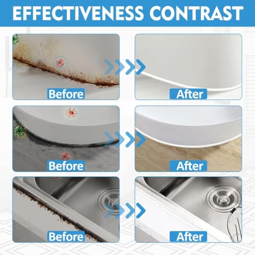 Tile Grout Repair Kit, 2 Pack White Grout Paint for Bathroom Shower Kitchen