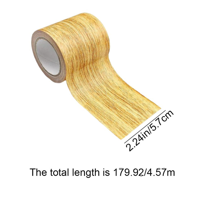 Wood Grain Tape Wood Floor Repair Imitation Woodgrain Duct Tape Roll 5.7cm x 4.57m for Furniture Scratch Repair