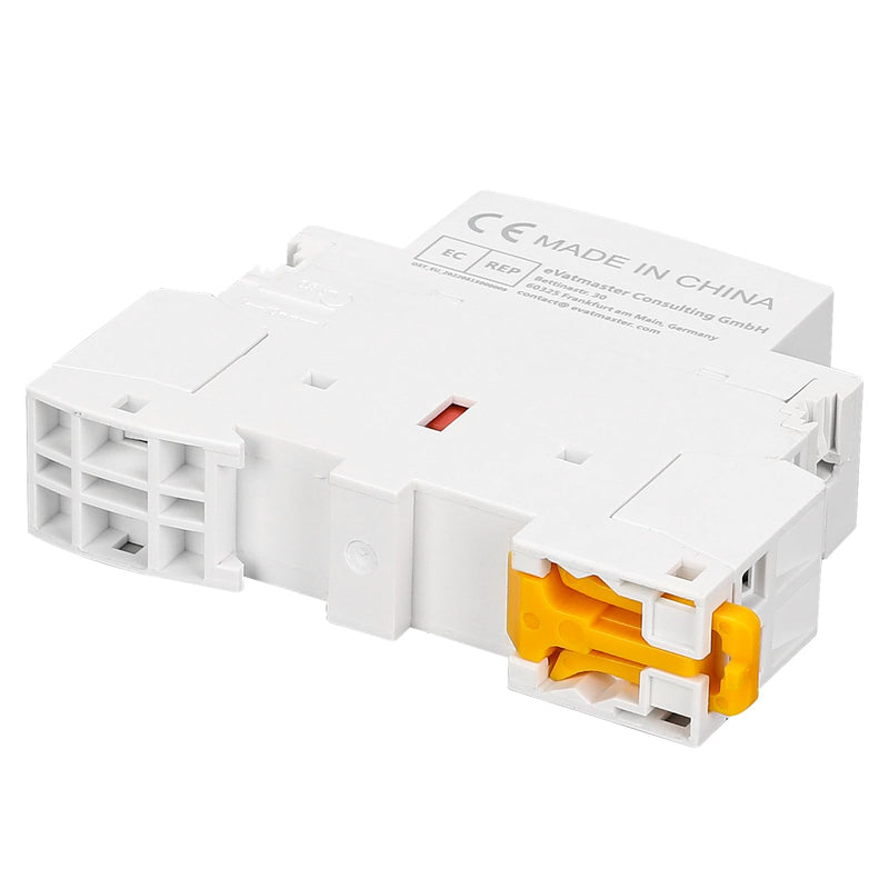 Household AC Contactor, 2P 25A 2NO Automatic AC220V/230V, 50/60Hz, 2-Pole, Two Way, Normally Open, 35 mm DIN Rail Mounting ACCT1-25(2NO) 1 Stück