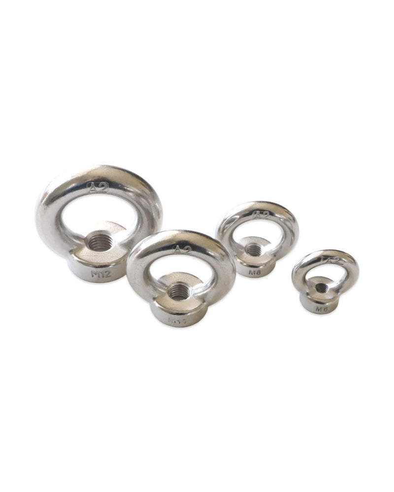 [Australia - AusPower] - M6 Eye Nuts - IMScrews 304 Stainless Steel Eye Nuts - Resilient Hardware for Home Repairs and Professional Projects Pack of 2 M6 