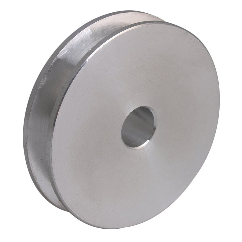 [Australia - AusPower] - CNBTR 8mm Fixed Bore Single Groove Pulley Wheel Silver Aluminum Alloy 41x16x8mm for Motor Shaft 3-5mm PU Round Belts 41*8mm 