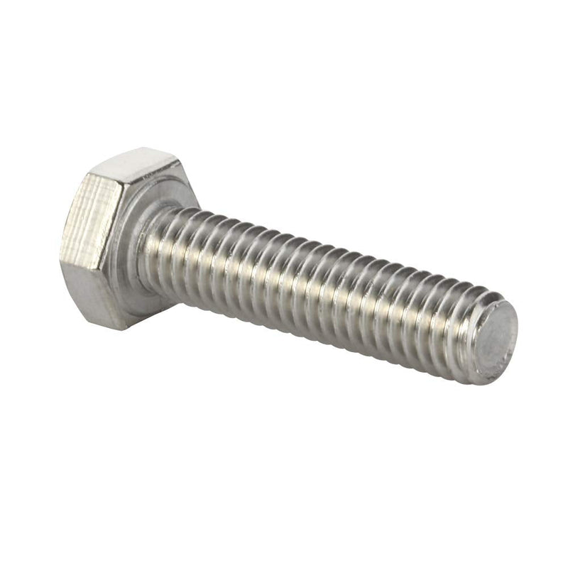 [Australia - AusPower] - 1/4-20 x 3/4" (3/8" to 4" Available) Hex Head Screw Bolt, Fully Threaded, Stainless Steel 18-8, Plain Finish, Quantity 25 1/4-20 x 3/4" 