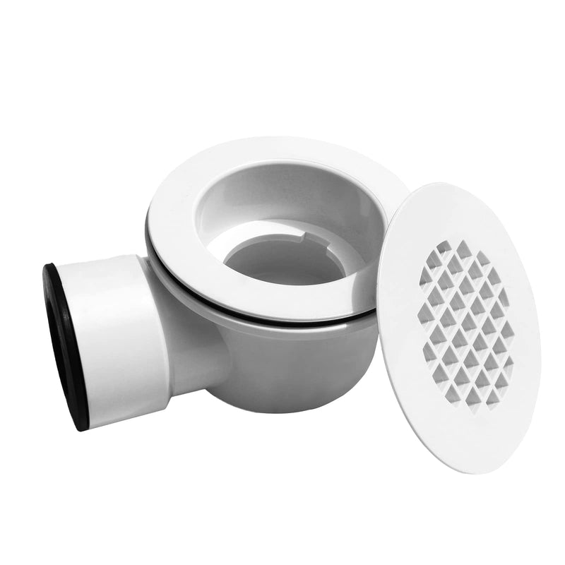 PVC 2''Side Outlet Drain Assembly，for Low Profile Shower Drain Trap and Shower Base Drain.