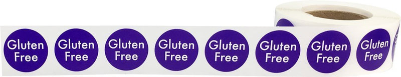 Gluten Free Food Rotation Labels .75 Inch Round Circle Dots 500 Adhesive Stickers 3/4" Circle
