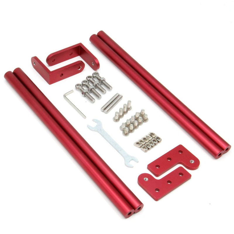 Red Supporting Rod Set for CR-10 3D Printer, Upgrade 3D Printer Supply Parts for 3D Printer CR-10 300/CR-10S 300 (550MM) 550MM