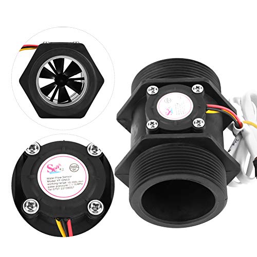 DN50 G2 Turbine Flow Meter Water Flow Hall Sensor Switch Meter Sensor for Water Control for Instantaneous Water Heater Flow Meter Meter 10-200L/min
