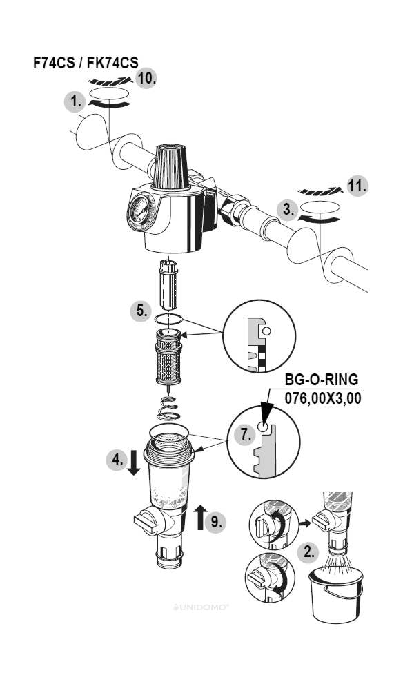 Honeywell AF74 – 1 A – Cartridge Filter 3/4, 1 and 11/4 – 100 Micron