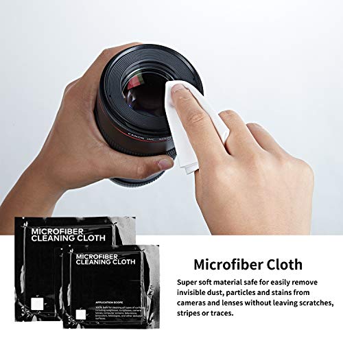 Professional DSLR Camera Cleaning Kit with APS-C Cleaning Swabs, Microfiber Cloths, Camera Cleaning Pen, for Camera Lens, Optical Lens and Digital SLR Cameras. pink