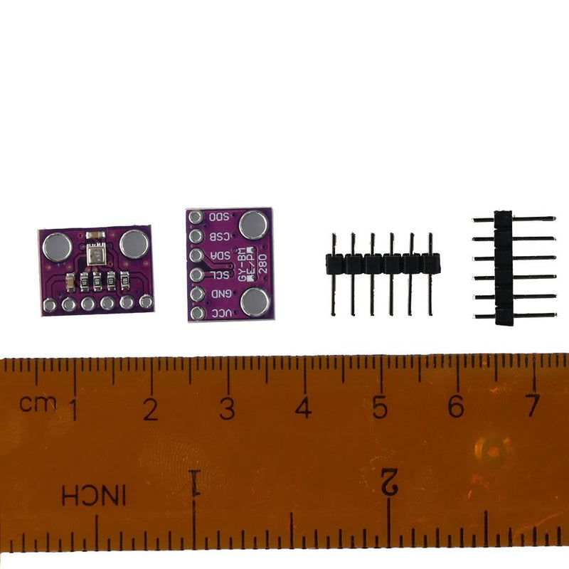 [Australia - AusPower] - Atmospheric 2pcs with IIC I2C Breakout High Precision BME280 3.3V Temperature Humidity Sensor High Speed Barometric Pressure Sensor PCB 