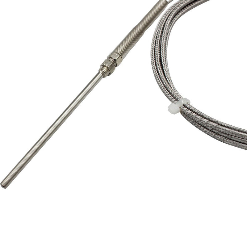 [Australia - AusPower] - T-PRO K-Type Thermocouple Temperature Sensors 2M/6.6Ft Wire?Stainless Steel Probe (Probe Length 100mm) Probe Length 100mm 