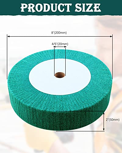 8" Bench Grinder Wheels, 240 Grit Tight Weave Tough Buffing Polishing Wheel 1Pcs(8"x2" 240#)