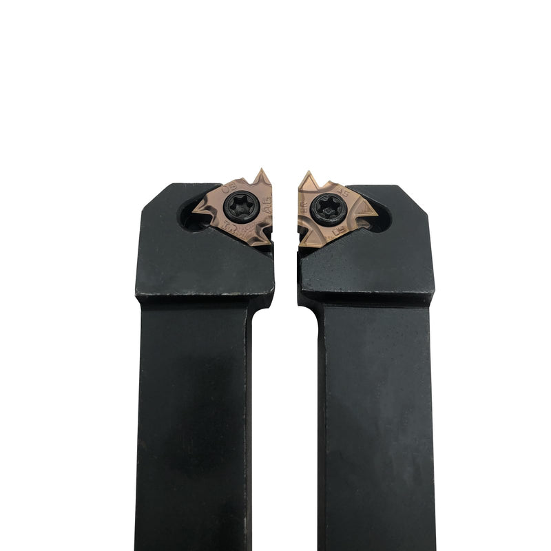 [Australia - AusPower] - Lather Threading Tool Bit Set External Internal Threading Boring Bars Turning Tool Holders with 11IR AG60 16ER 16IR AG60 Carbide Threading Inserts (2pcs 5/8 Holders + 16ER IR AG60) 2pcs 5/8 Holders + 16ER IR AG60 