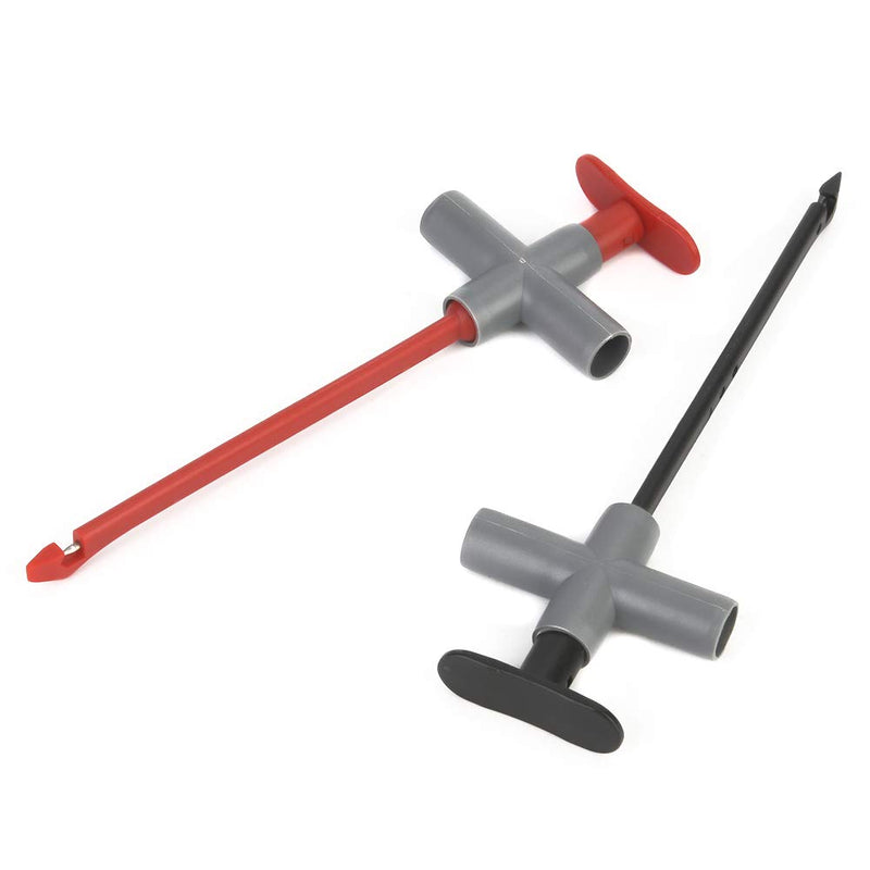 [Australia - AusPower] - Multimeter Test Probe, 2Pcs Multimeter Test Clip Wire Piercing Probe Cable Clamp Auto Repairing Car Testing Tool 
