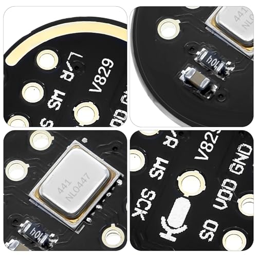 Pack of 6 INMP441 Omnidirectional Microphone Module 24 Bit I2S Interface Digital Output Compatible with ESP-32 Arduino