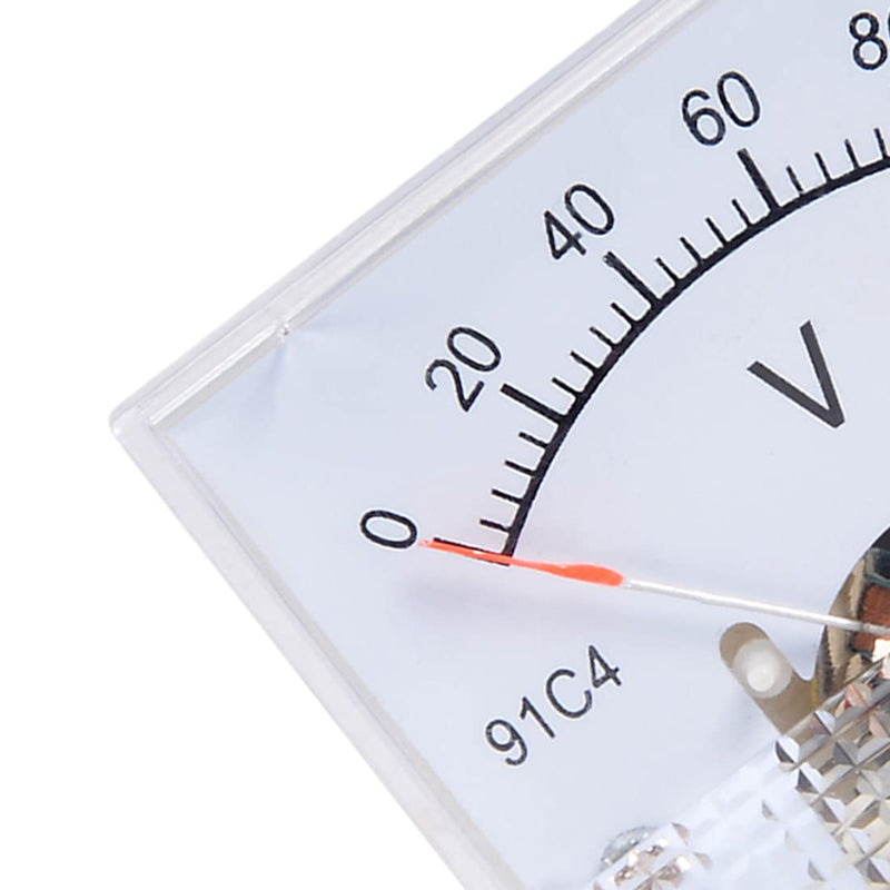 [Australia - AusPower] - uxcell DC 0-100V Analog Panel Voltage Gauge Volt Meter 91C4 2.5% Error 