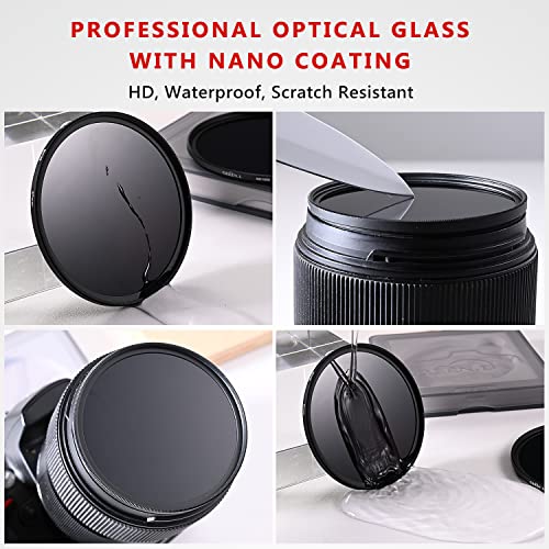 GREEN.L 77mm Infrared Filter, 77mm IR 720nm (R72) Filter for Camera Lens