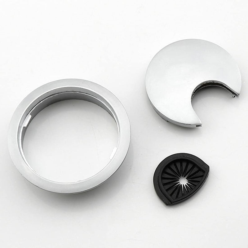 [Australia - AusPower] - 4-Piece 80mm Desk Cable Grommets, Computer Desk Metal Cable Hole, Round Cable Hole Cover for Desktop Cable Organizer(Bronze) 