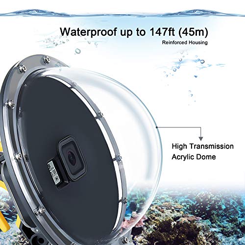 SOONSUN 147FT Underwater Dome Port for GoPro Hero 8 Black Dome Port for GoPro HERO8 Black
