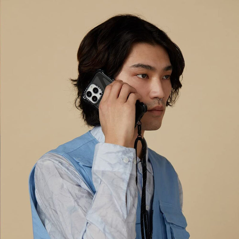 [Australia - AusPower] - CASETiFY Rope Phone Strap with Card - Black (Gold) 