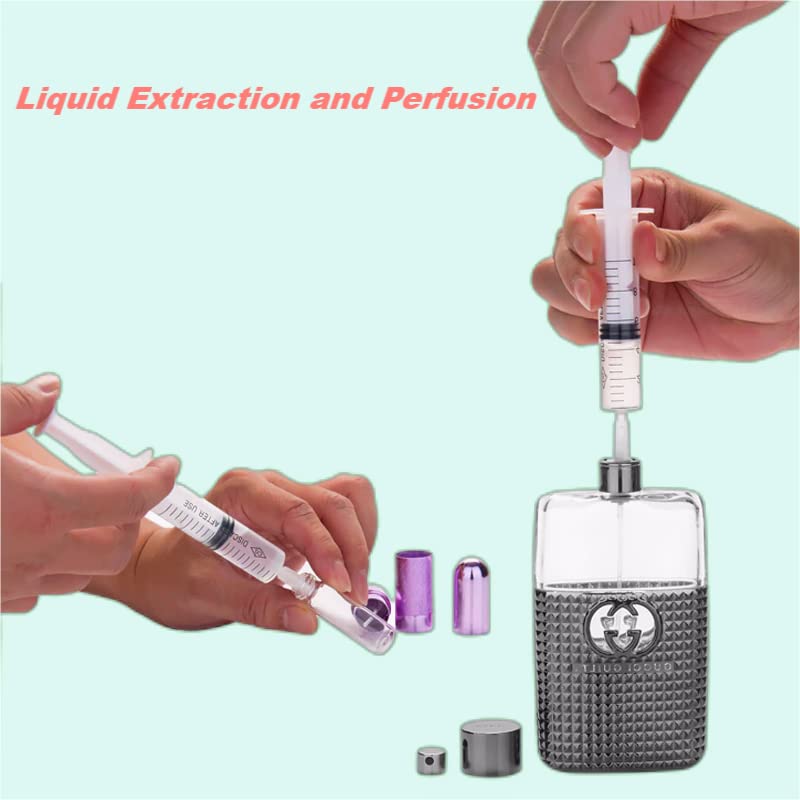 100PCS -3ml Luer lock Syringes with 23ga Needles, Individually Packaging Disposable Plastic Syringes and Needles for Scientific Labs, Industrial, Animal and Pet Supplies 3ml/23ga/100pcs