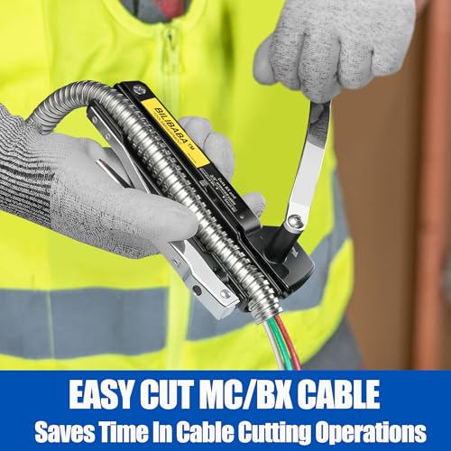 Blibaba MC cable cutter for 3/16 to 3/8 inch BX, MC, AC, and Greenfield cable, wire cutters