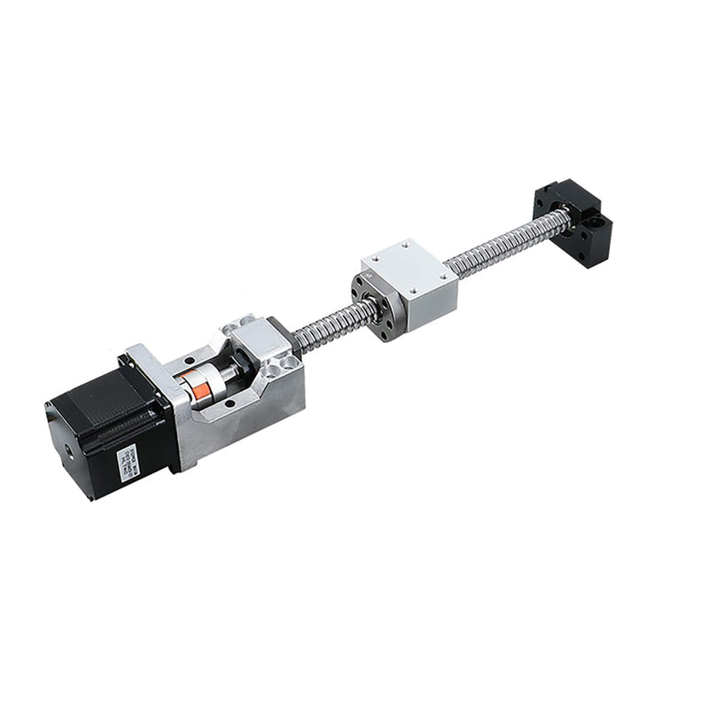[Australia - AusPower] - Motor Mounting Bracket and BK12 Bearing End Support Block for Nema 23 Stepper Motor and Ball Screw 16mm Ballscrew SFU1604 SFU1605 SFU1610 as CNC Kit Parts BK12 Nema23 Motor 
