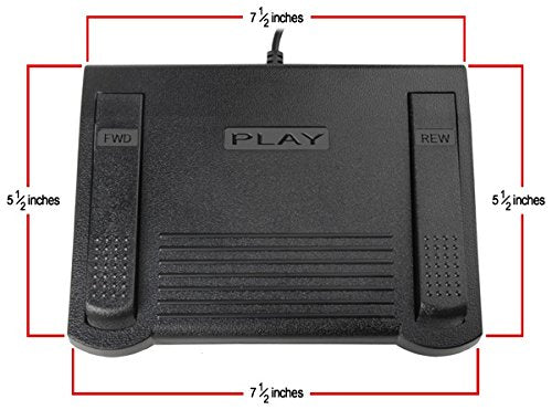ECS USB Computer Foot Pedal for use with VLC Media Player