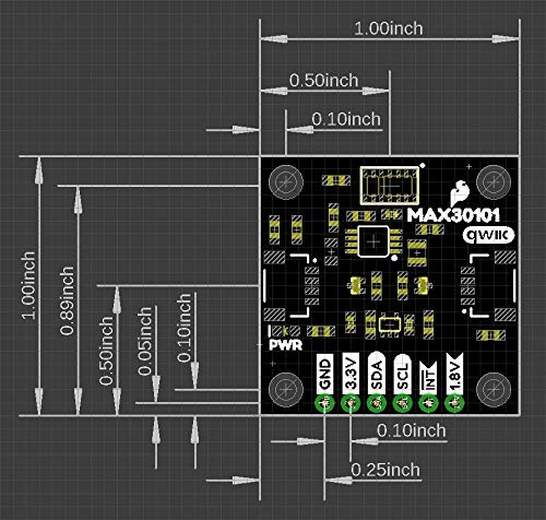 [Australia - AusPower] - SparkFun Photodetector Breakout - MAX30101 (Qwiic) - Includes MAX30101 Highly Sensitive Optical Sensor - Particle (i.e. Smoke) Detection Proximity Measurements Photoplethysmography 