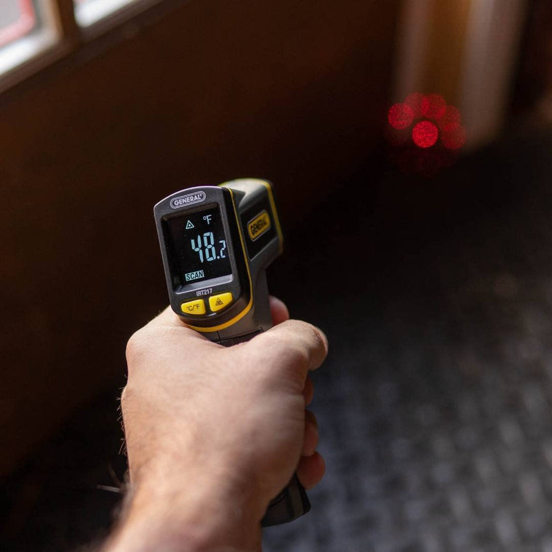[Australia - AusPower] - General Tools Non-Contact Infrared Thermometer #IRT217, Laser Temperature Gun, Thermal Detector, 10:1 Distance to Spot Ratio 