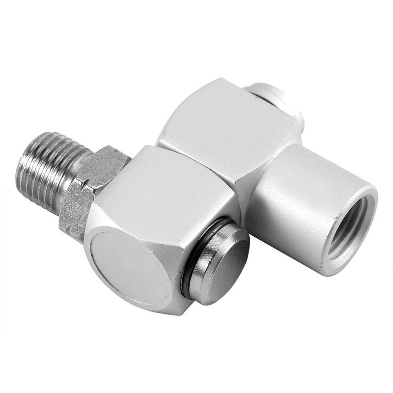 [Australia - AusPower] - Qiterr Pneumatic Swivel Joint 360 Universal Joint, 4 Pieces/Set Aluminium 1/4 Inch Universal Tool for Swivel Hose Adapter 360 Inch 