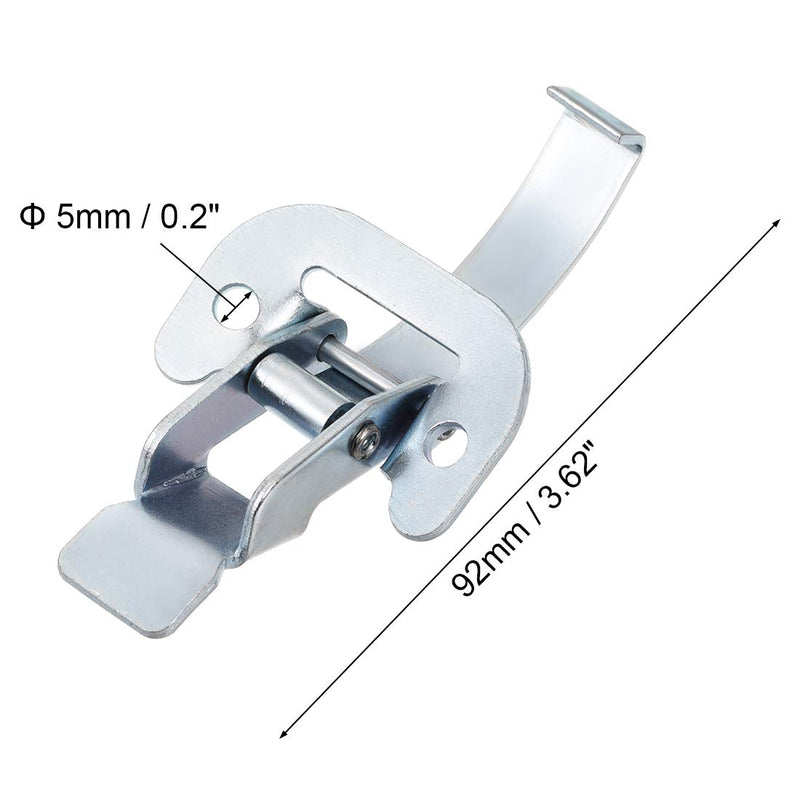 [Australia - AusPower] - uxcell 3.62-inch Galvanized Draw Toggle Latch with Spring-steel Hook 