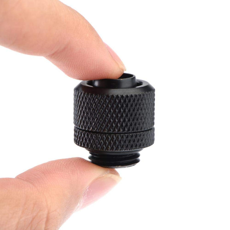 [Australia - AusPower] - Diyeeni Fitting 1/4 Inch Thread PC Water Cooling Connectors Compression Fitting for 9.5 mm (ID) / 12.7 mm (OD) Hose Pack of 2 
