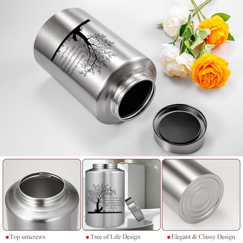 Gredstar Tree of Life Adult Cremation Urn for Human Ashes - Large Memorial Urn with Black Velvet Bag, Funeral & Burial Urns for Home,Still Loved, Still Missed Still Loved, Still Missed