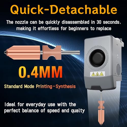 5PCS Upgrade All Metal Hotend Kit with Quick Detachable Nozzle