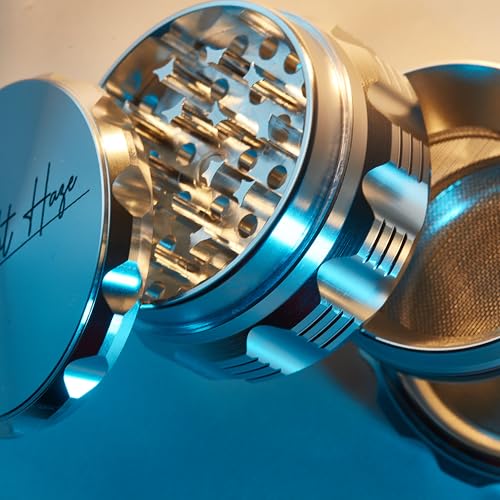 Moonlight Haze Premium 63mm Aluminium 4 Piece Metal Grinder & Jar