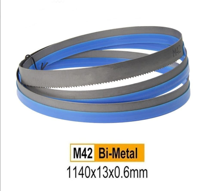 [Australia - AusPower] - Pack of 4 Saw Blades Bi-Metal M42 1140 x 13 x 0.6 mm Stainless Steel 10/14 TPI for Güde MBS 105 V Band Saw Blade Metal Band Saw Blade 10 ZpZ/14 ZpZ 