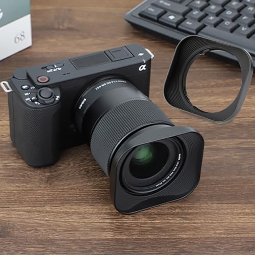 Haoge Bayonet Square Metal Lens Hood for Sigma 23mm F1.4 DC DN Lens LH-SM23