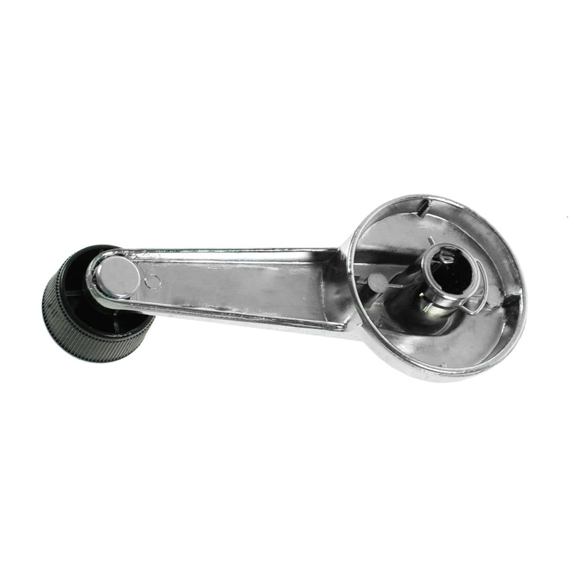 [Australia - AusPower] - TRQ Chrome & Black Window Roll Up Crank Handle Set Compatible with Chevy Pickup Truck C/K 