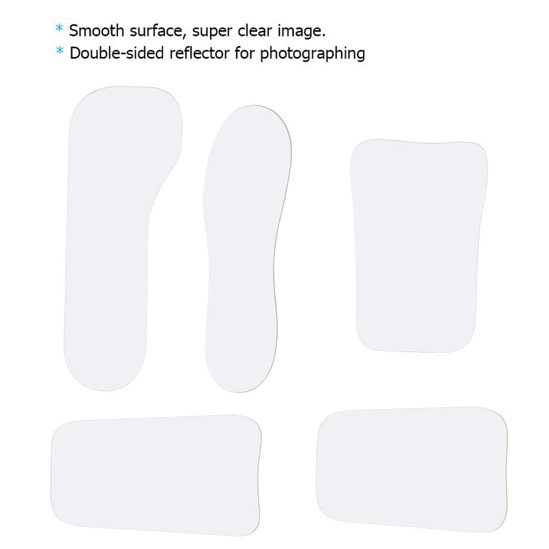 [Australia - AusPower] - Wincal Intraoral Mirror - Pack of 5 Orthodontic Orthodontics Orthodontic Photography Double Sided Mirror Orthodontic Glass for Clinical Dentists 