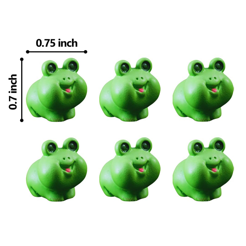 [Australia - AusPower] - Door Hinge Heads Decorative Topper - Hinge Head Frog Set of 6 - Magnetic Hinge Head Trinket - Hinge Pin Topper Miniature Animal Figurine 