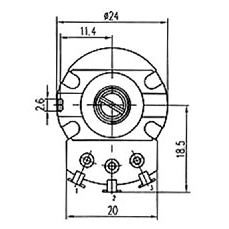[Australia - AusPower] - PENGLIN 5PCS WH138 10K Ohm Rotary Potentiometer with Switch, 5-Piece Black Potentiometer Alloy Knob 
