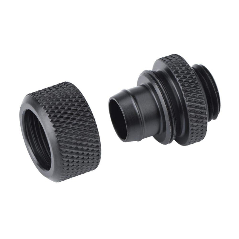 [Australia - AusPower] - Diyeeni Fitting 1/4 Inch Thread PC Water Cooling Connectors Compression Fitting for 9.5 mm (ID) / 12.7 mm (OD) Hose Pack of 2 