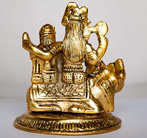 Wonder Care WC_Shiva Statue Figurines Home Decor/The Triadic Heart of Shiva Pariwar with Shiv Ling/Meet My Hindu Gods/Mini Hindu Statues/Statue Shiva/Shiva Lingam/Lord Shiva Car