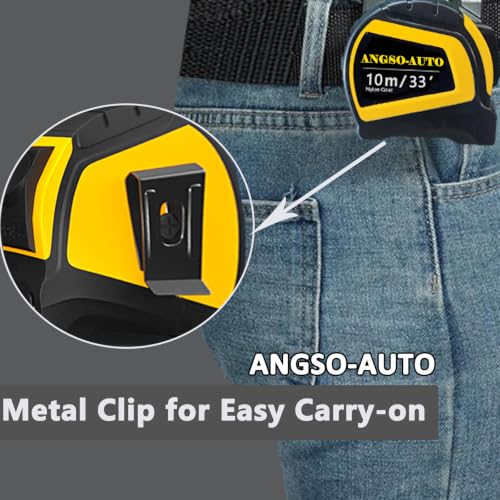 ANGSO-AUTO 33 ft/10 m self-locking tape measure for ADAS calibration tools